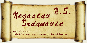 Negoslav Srdanović vizit kartica